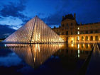 Pyramid at Louvre Museum Paris France